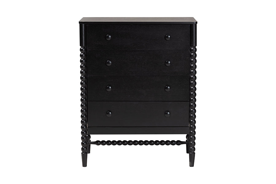 Brantley Spindle Chest 4-Drawer Vertical Storage Cabinet