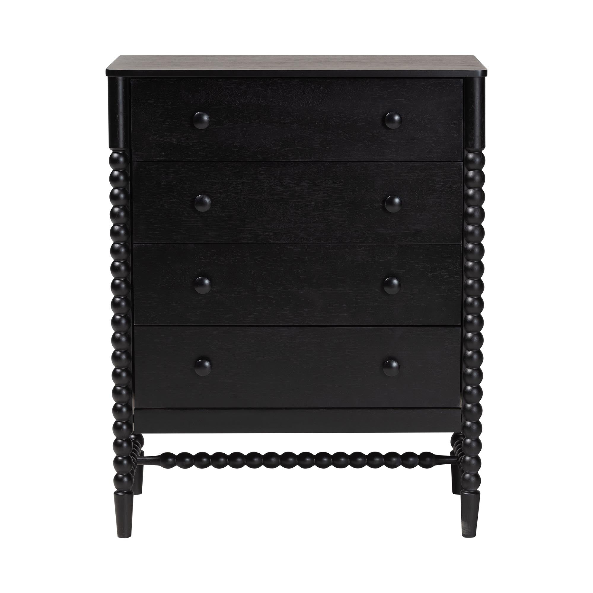 Brantley Spindle Chest 4-Drawer Vertical Storage Cabinet