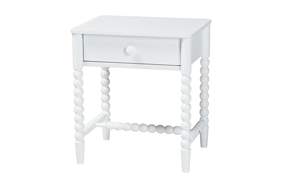 Brantley Spindle 4-Piece Bedroom Set 1-Drawer Nightstand