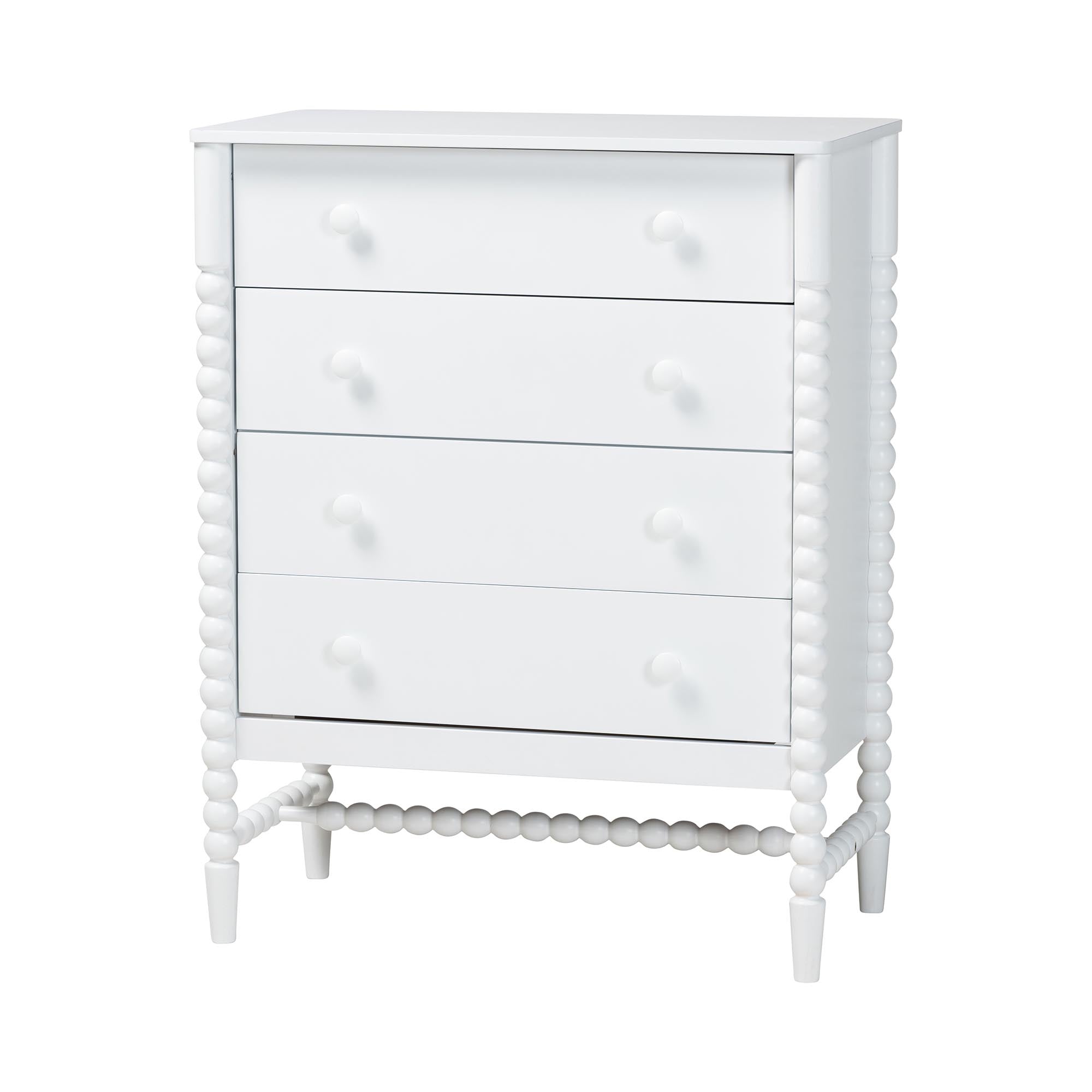 Brantley Spindle 4-Piece Bedroom Set 1-Drawer Nightstand