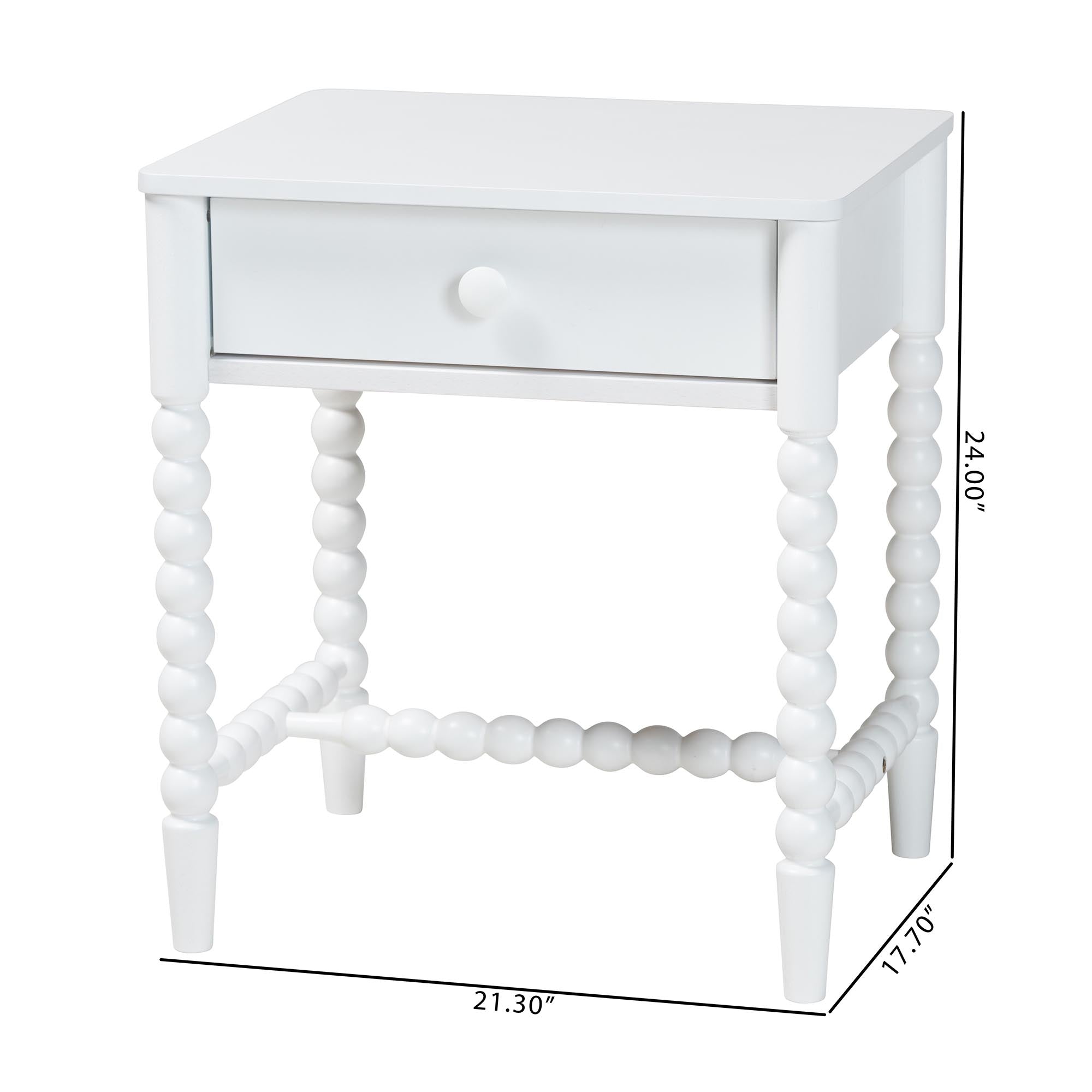 Brantley Spindle 1-Drawer Nightstand