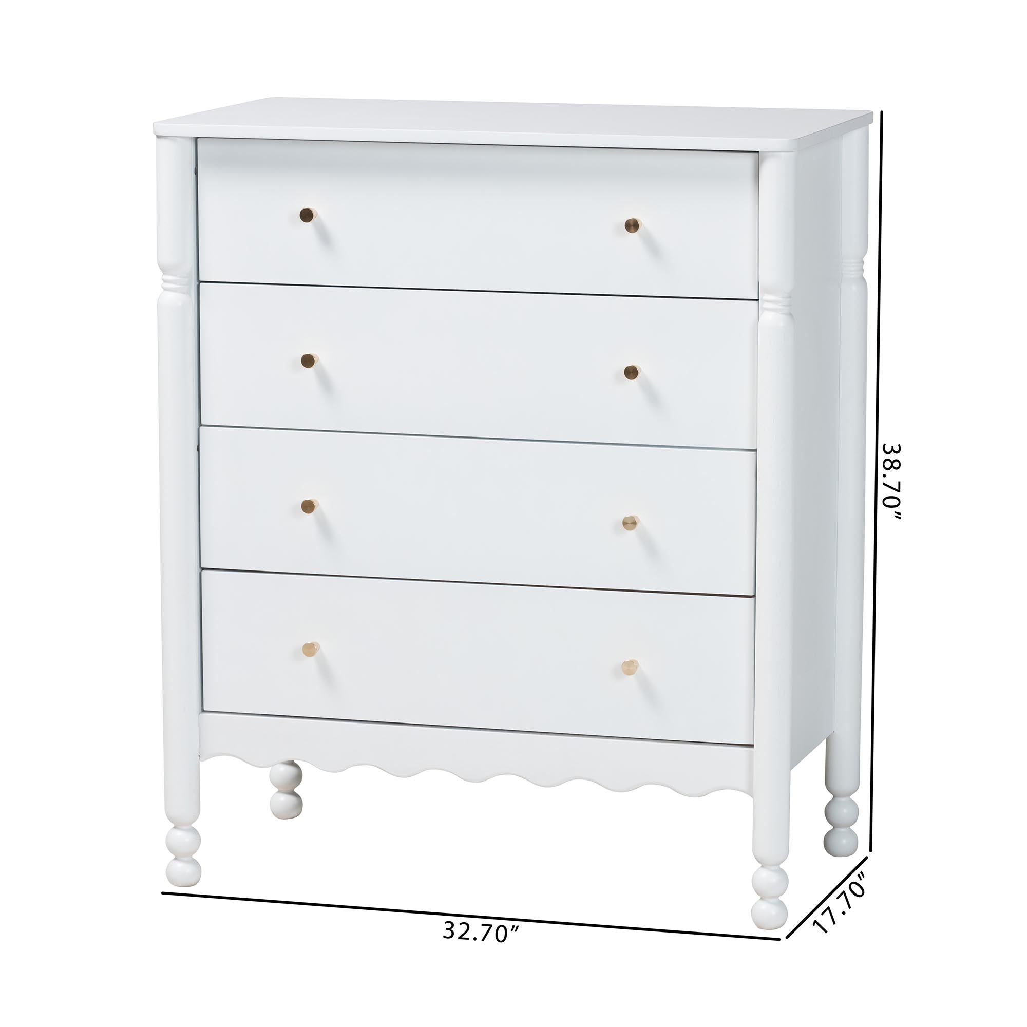 Hoffman Chest 4-Drawer Vertical Storage Cabinet