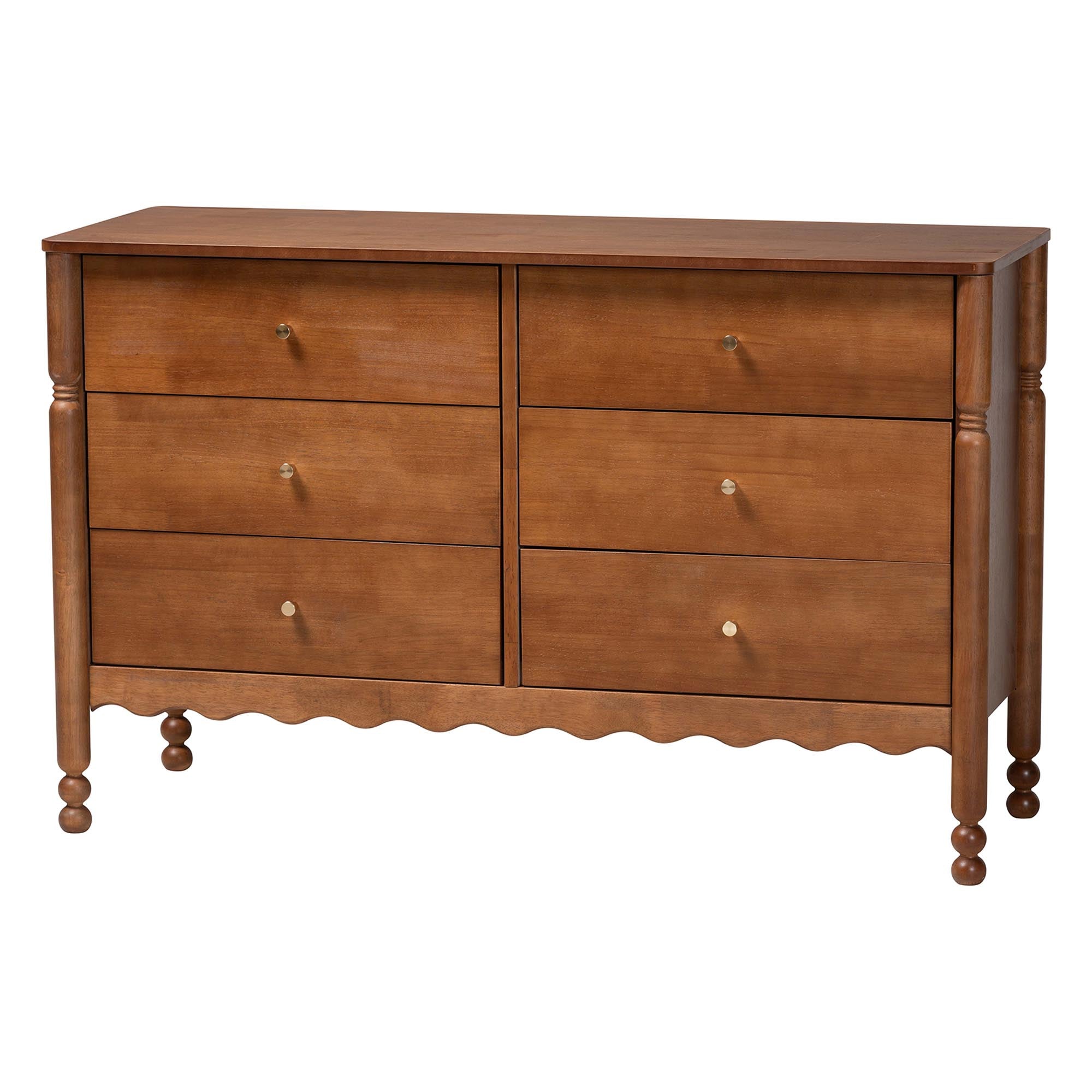 Hoffman 4-Piece Scalloped Bedroom Set 2-Drawer Nightstand