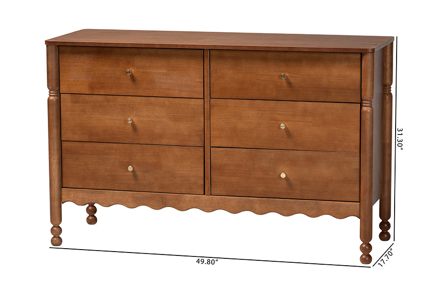 Hoffman Dresser 6-Drawer Horizontal Storage Cabinet