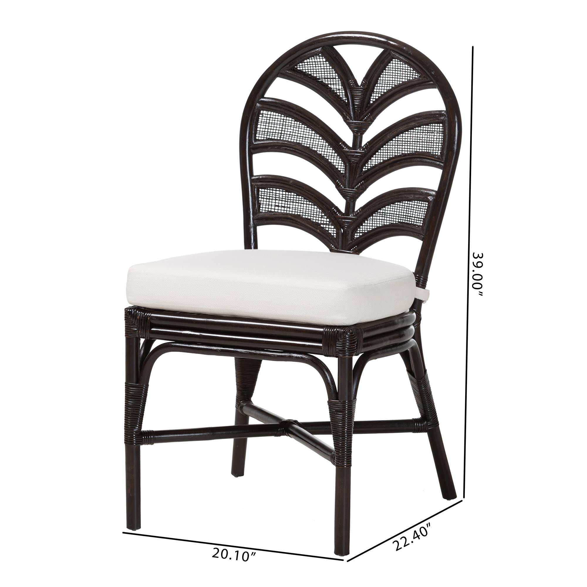 Bali & Pari Niven Rattan Dining Chair
