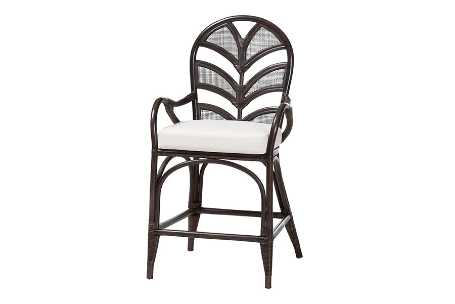 Bali & Pari Niven Rattan Counter Stool