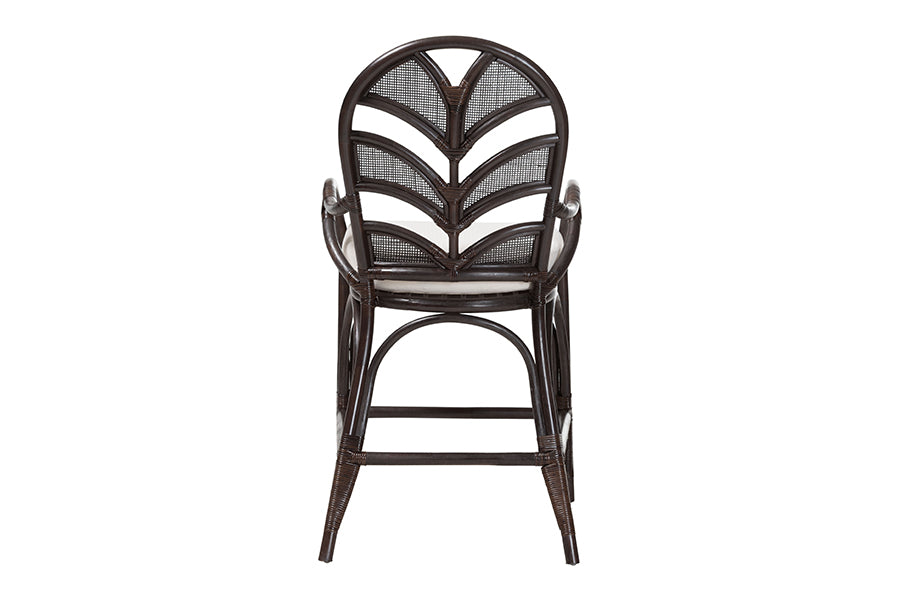 Bali & Pari Niven Rattan Counter Stool