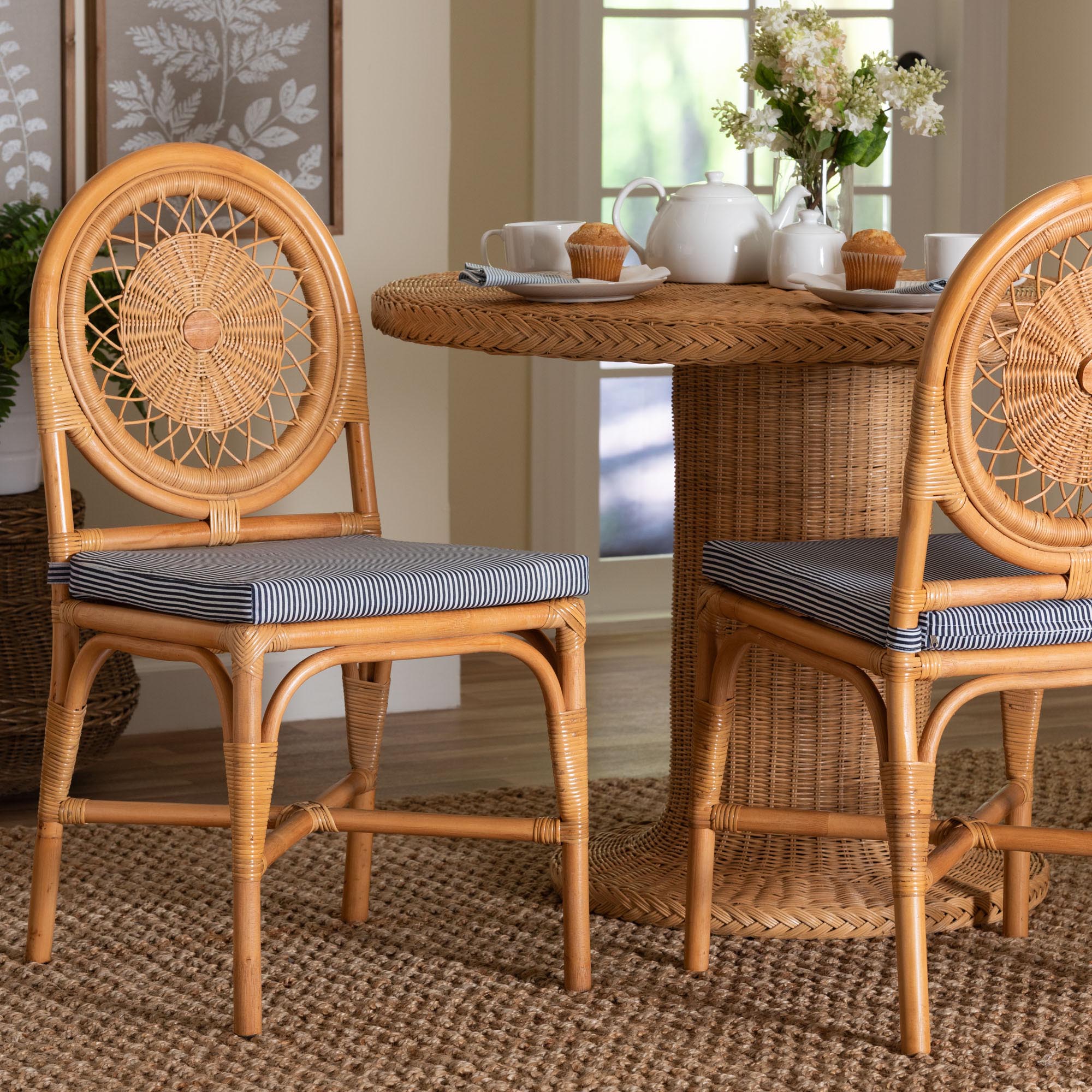 Bali & Pari Oberon Rattan Dining Chair