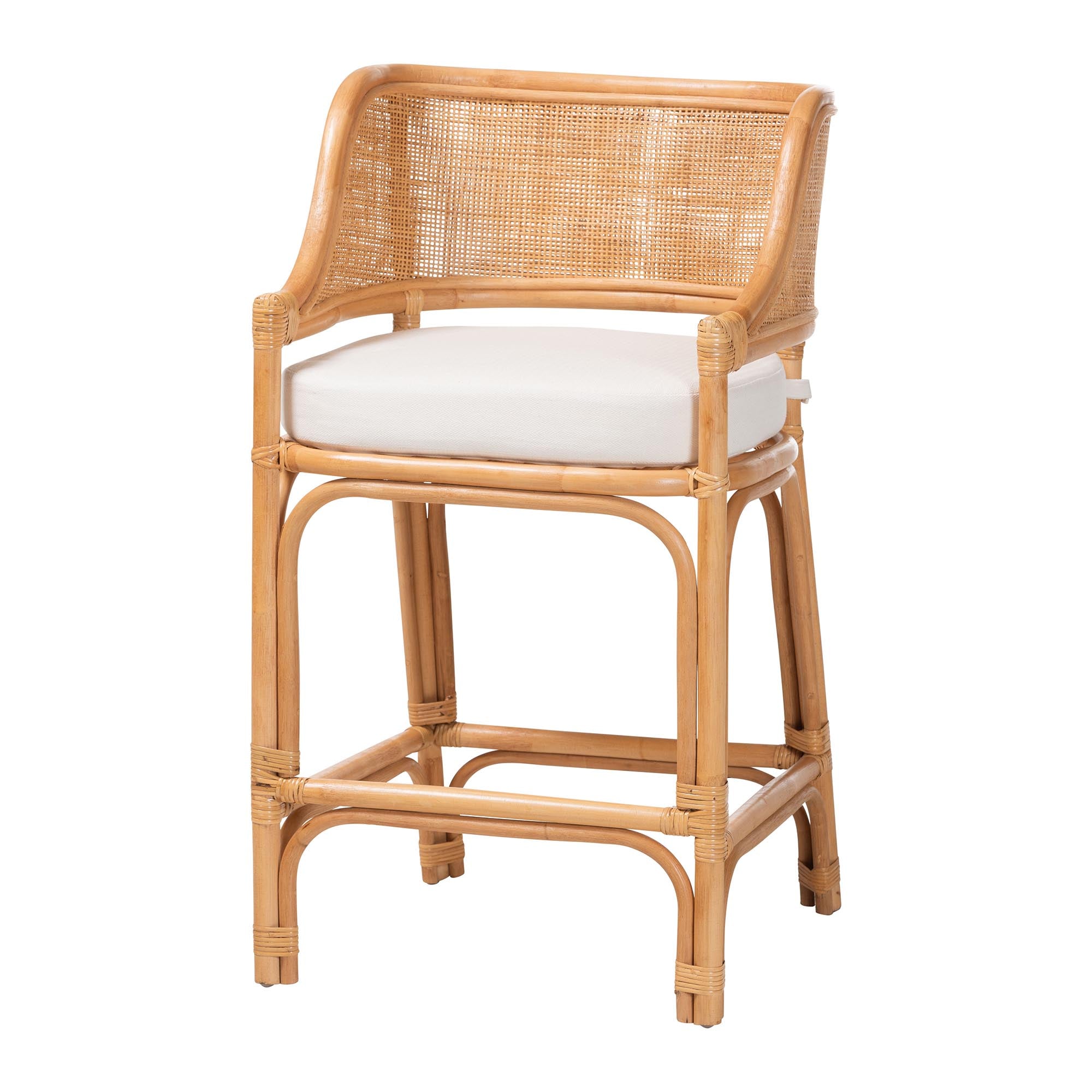 Bali & Pari Ottis Rattan Counter Stool