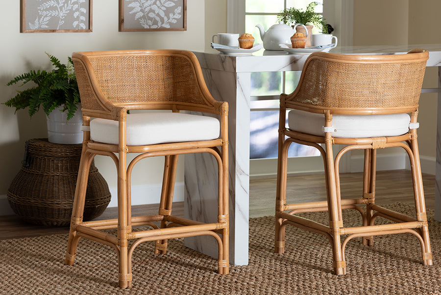 Bali & Pari Ottis Rattan Counter Stool