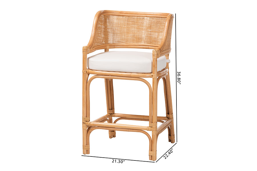 Bali & Pari Ottis Rattan Counter Stool