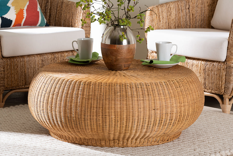 Bali & Pari Beatriz Rattan Coffee Table