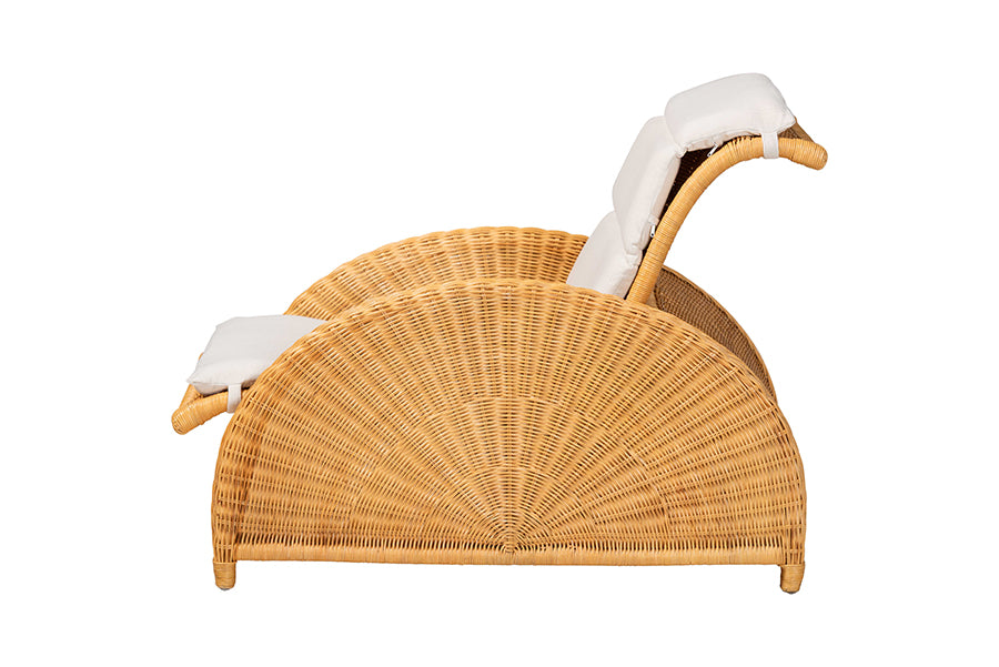 Bali & Pari Aries Rattan Chaise Lounge Chair