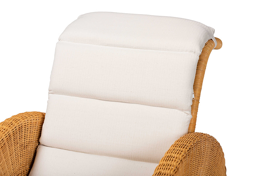 Bali & Pari Aries Rattan Chaise Lounge Chair