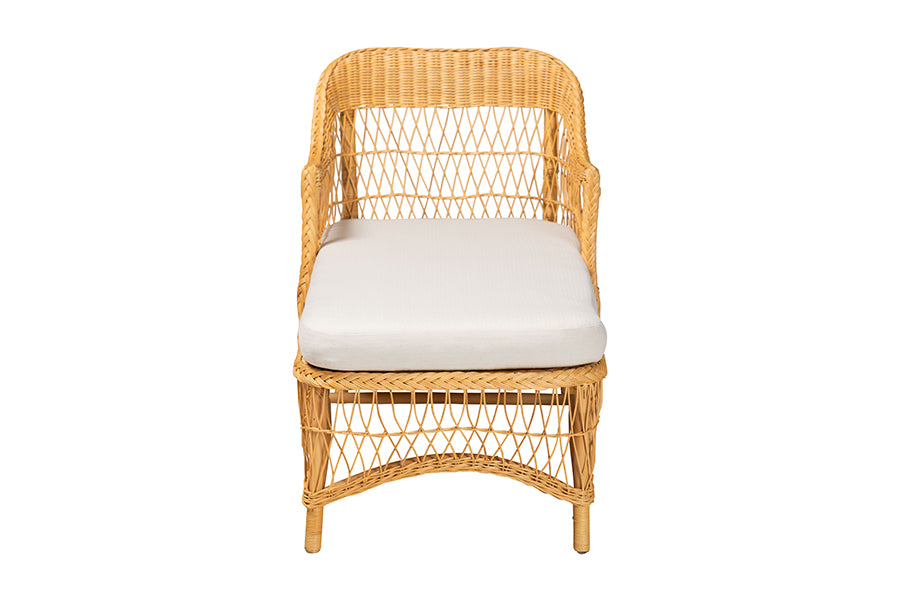 Bali & Pari Bruno Rattan Chaise Lounge Chair