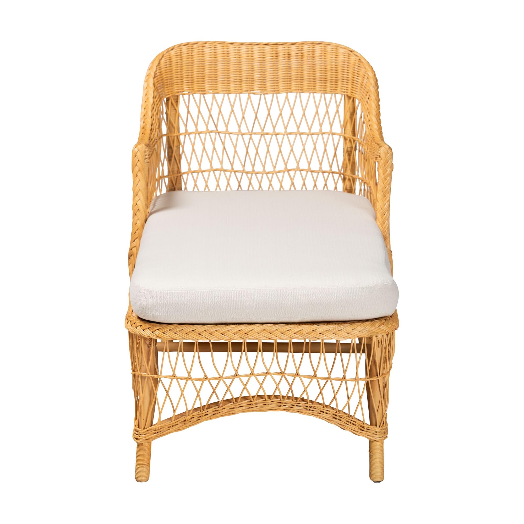 Bali & Pari Bruno Rattan Chaise Lounge Chair