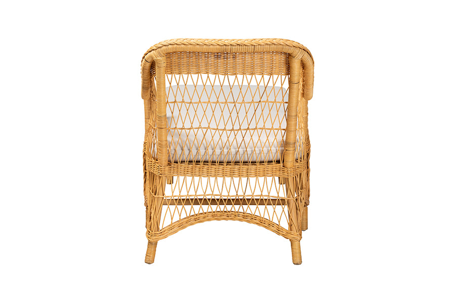 Bali & Pari Bruno Rattan Chaise Lounge Chair