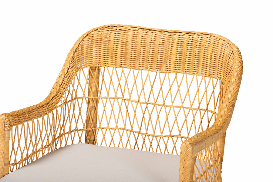 Bali & Pari Bruno Rattan Chaise Lounge Chair