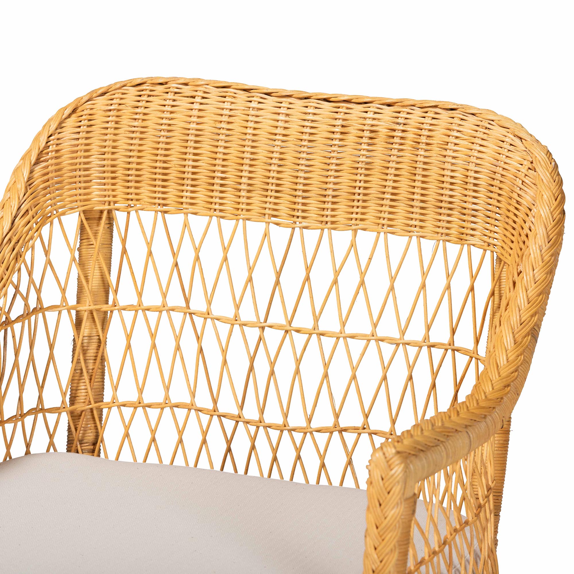 Bali & Pari Bruno Rattan Chaise Lounge Chair
