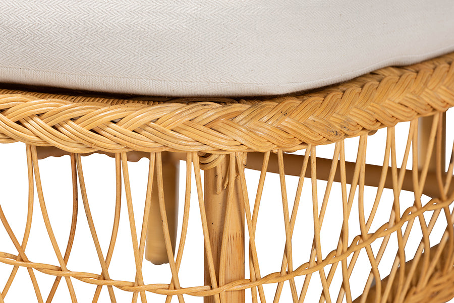 Bali & Pari Bruno Rattan Chaise Lounge Chair