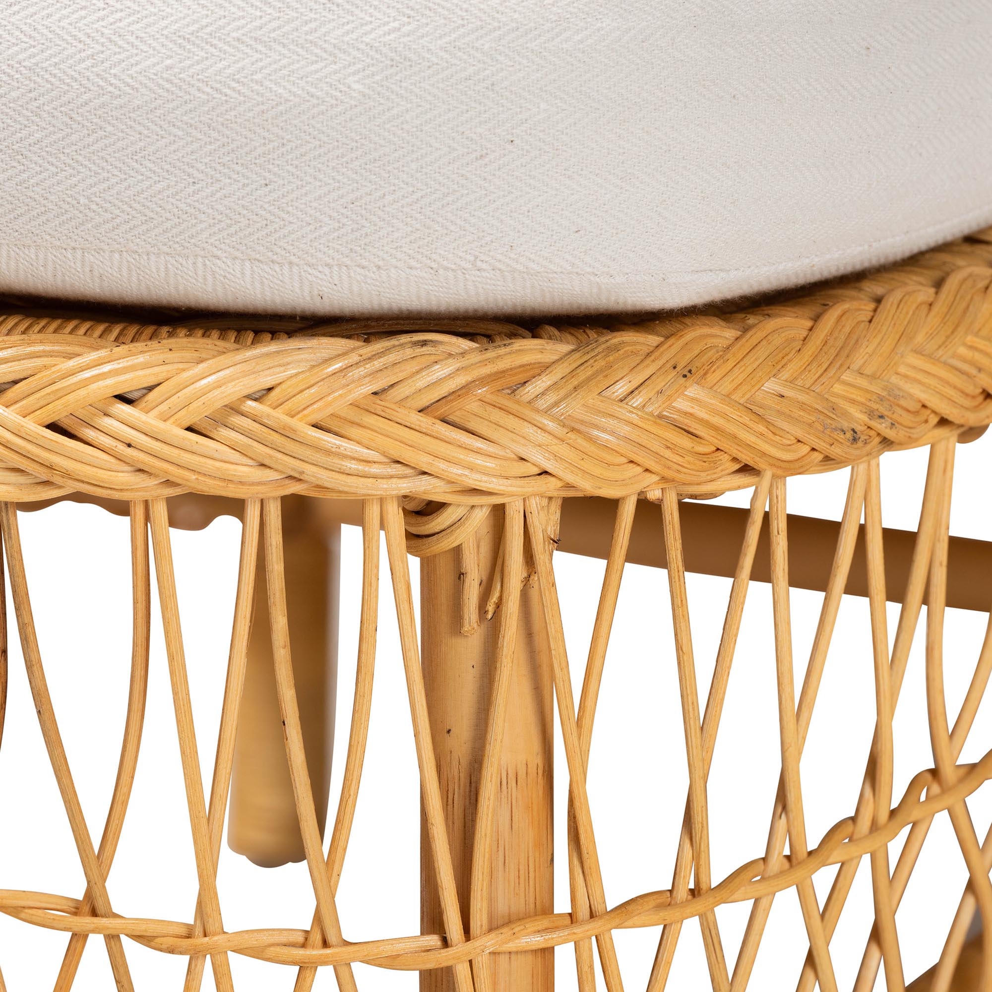 Bali & Pari Bruno Rattan Chaise Lounge Chair
