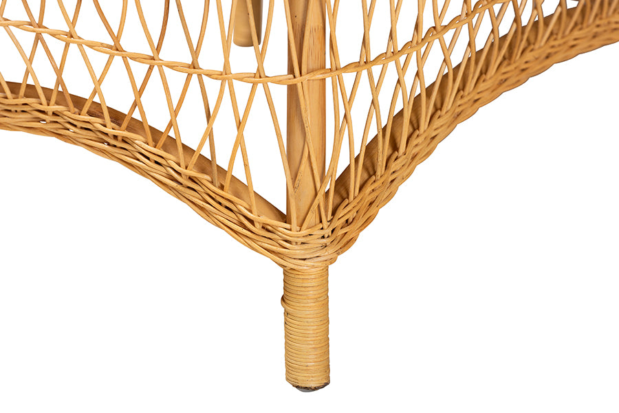 Bali & Pari Bruno Rattan Chaise Lounge Chair