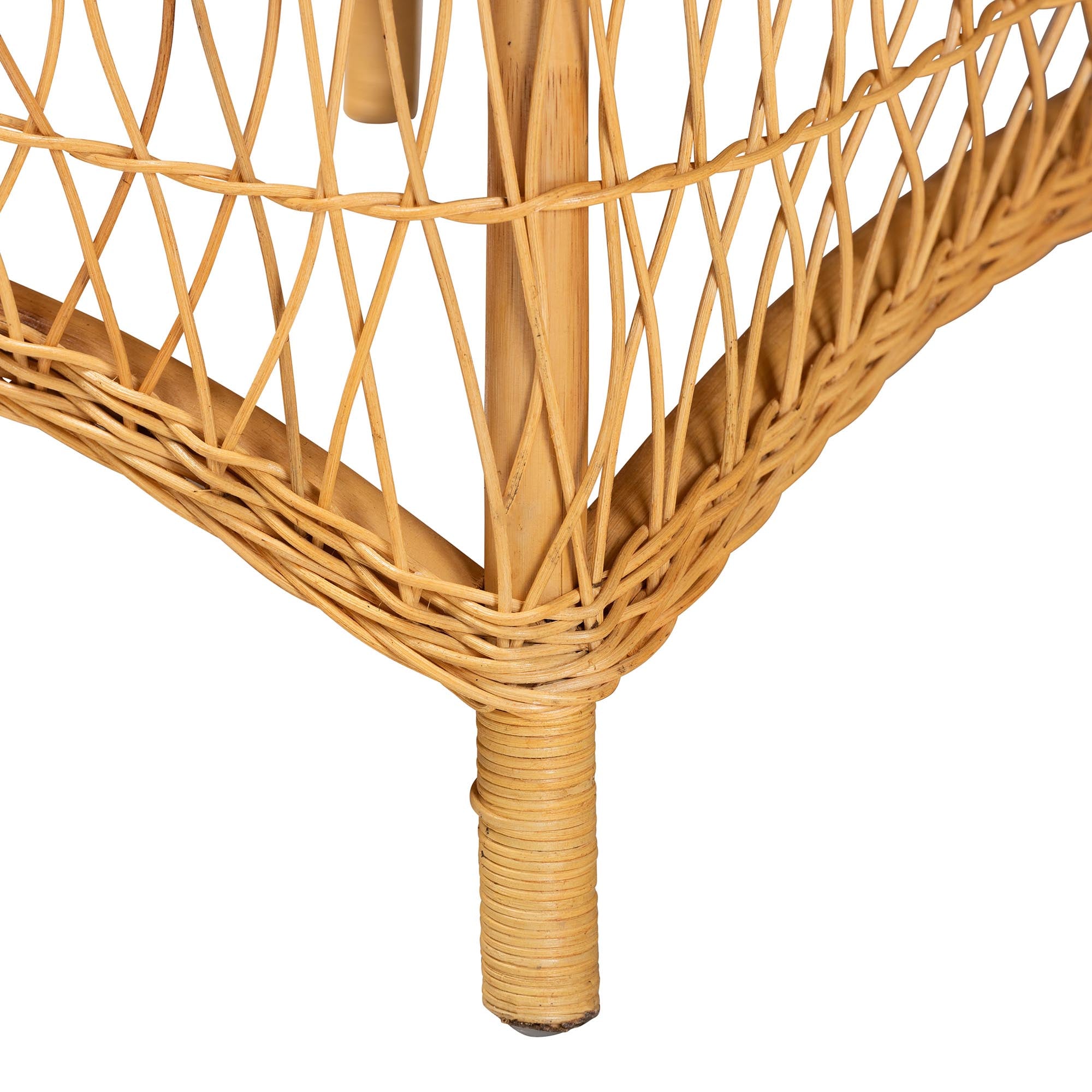 Bali & Pari Bruno Rattan Chaise Lounge Chair