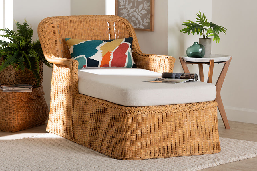 Bali & Pari Cesar Rattan Chaise Lounge Chair