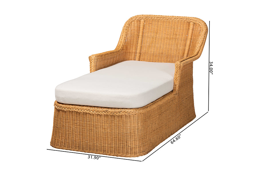 Bali & Pari Cesar Rattan Chaise Lounge Chair