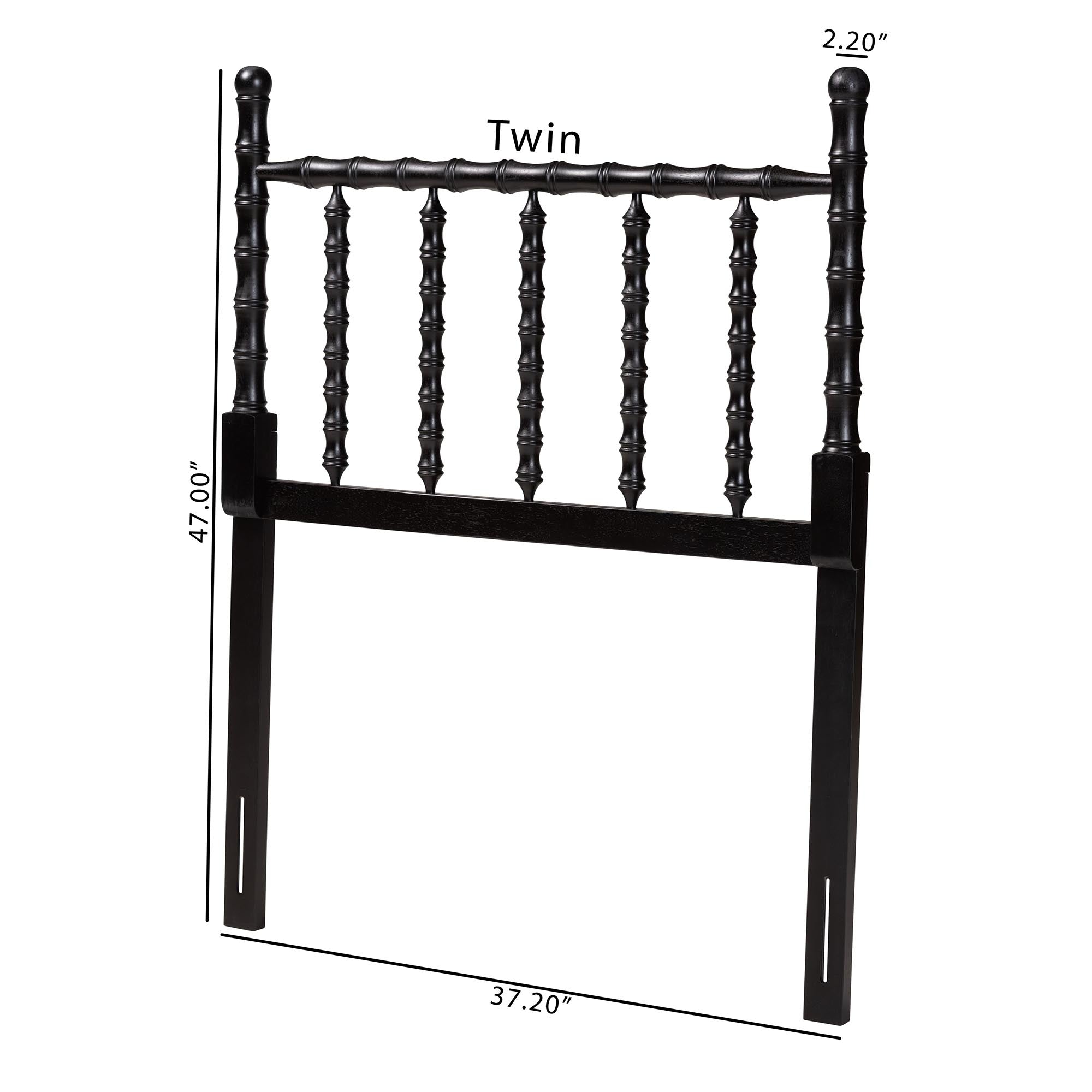 Edaline Bamboo Motif Headboard