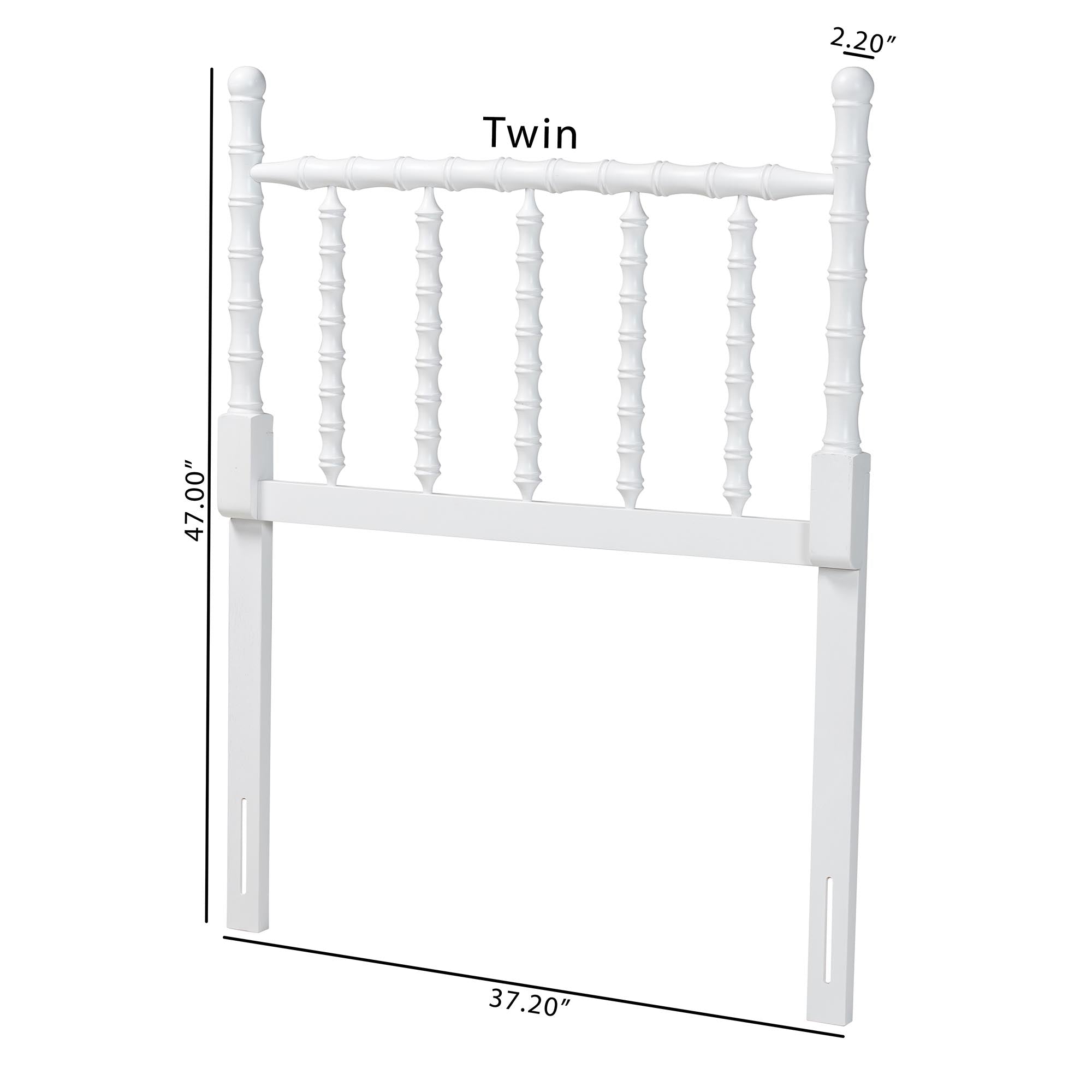 Edaline Bamboo Motif Headboard