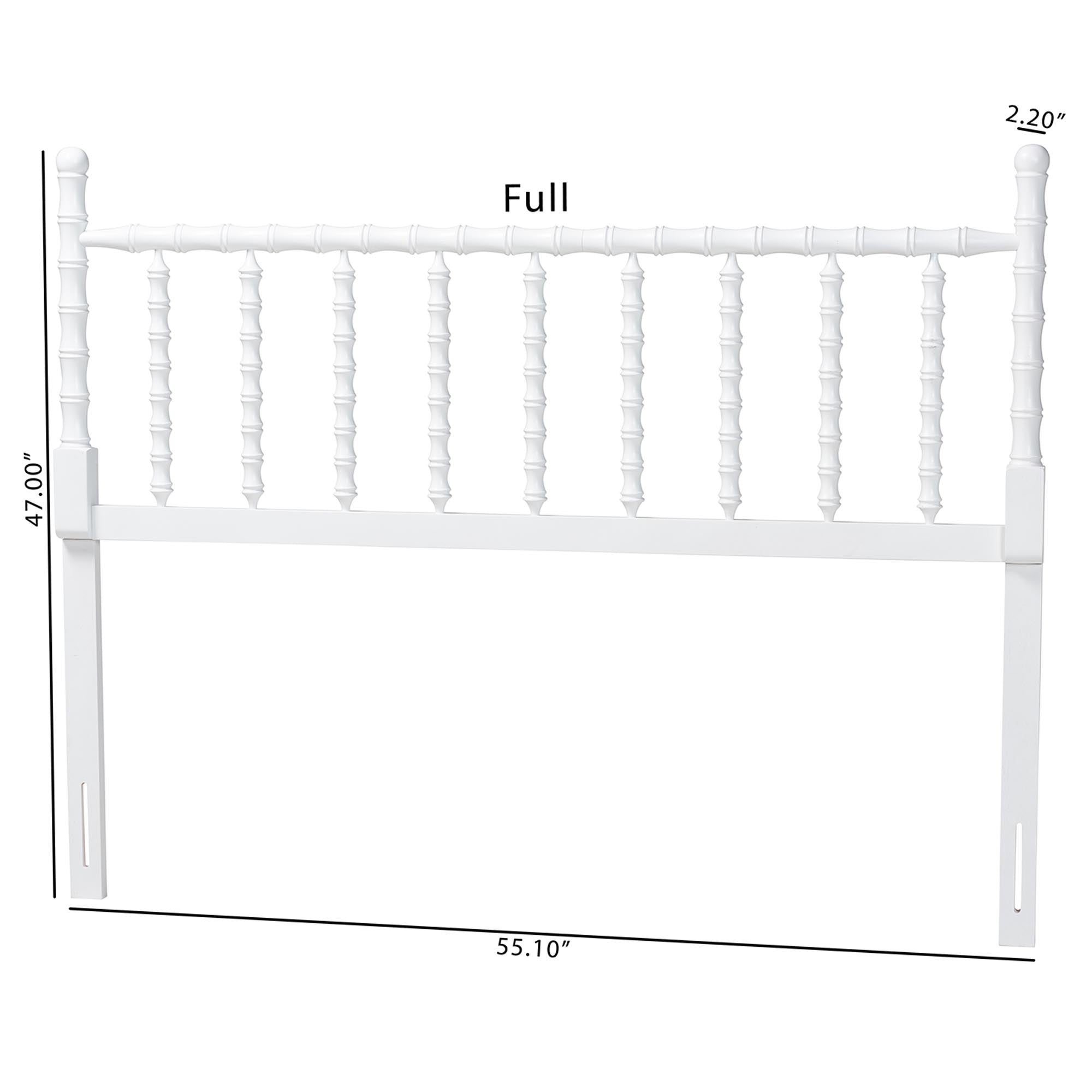 Edaline Bamboo Motif Headboard