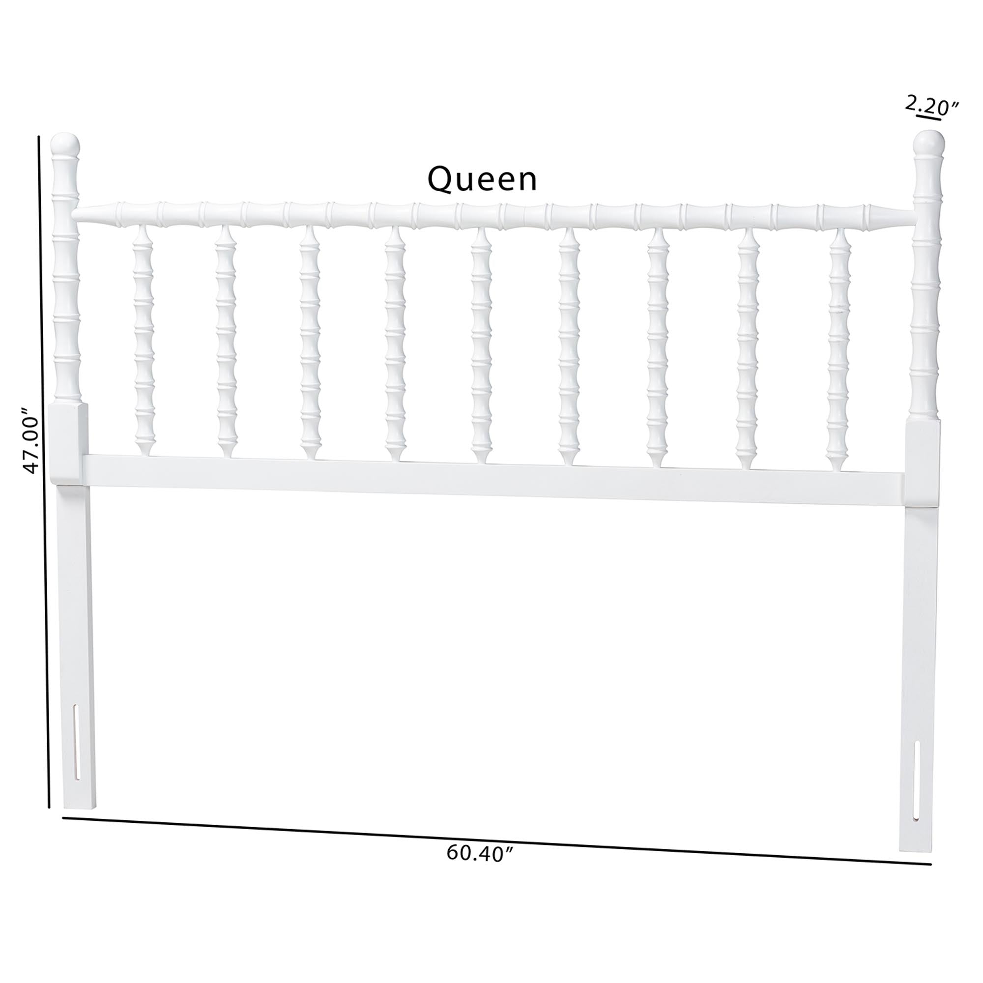 Edaline Bamboo Motif Headboard