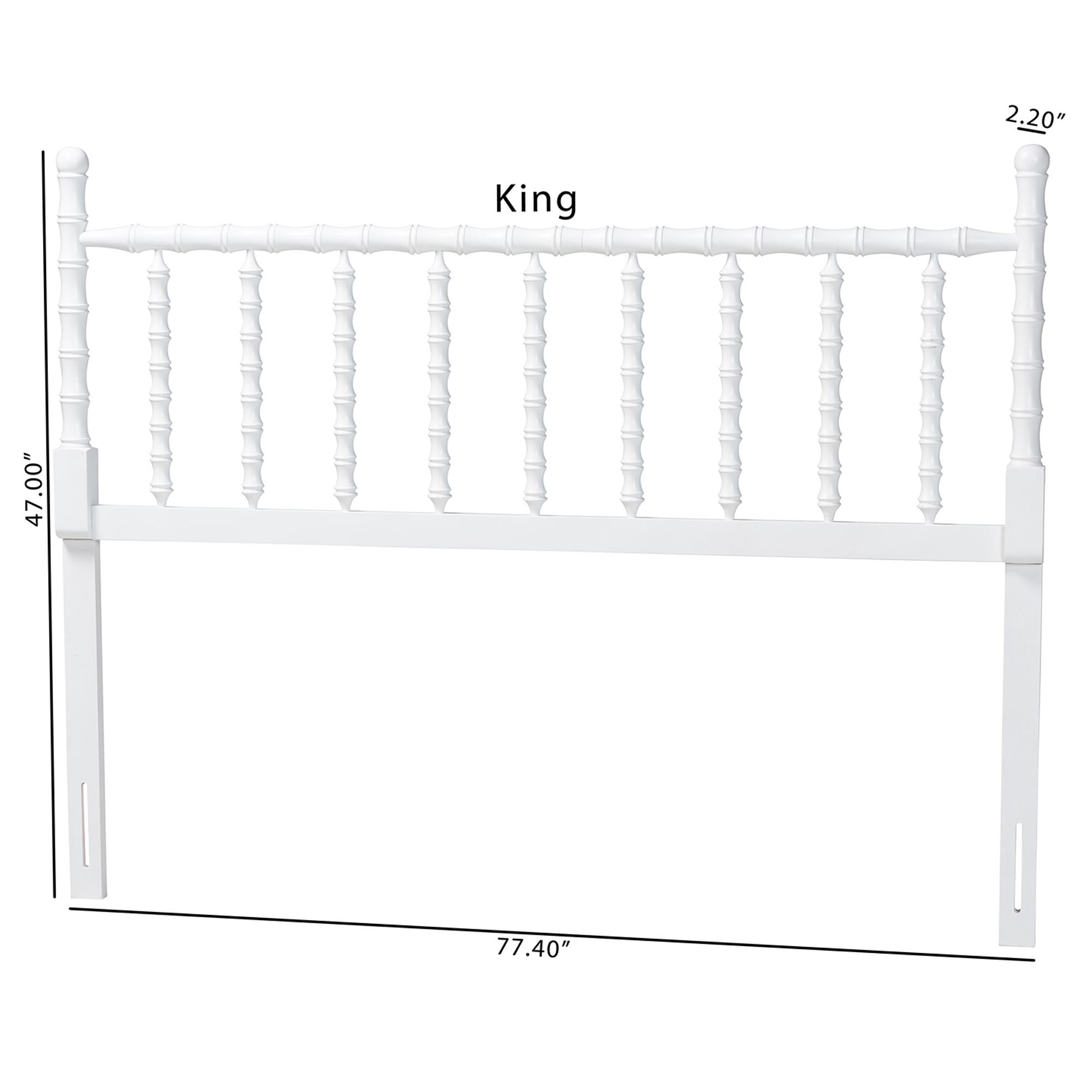 Edaline Bamboo Motif Headboard