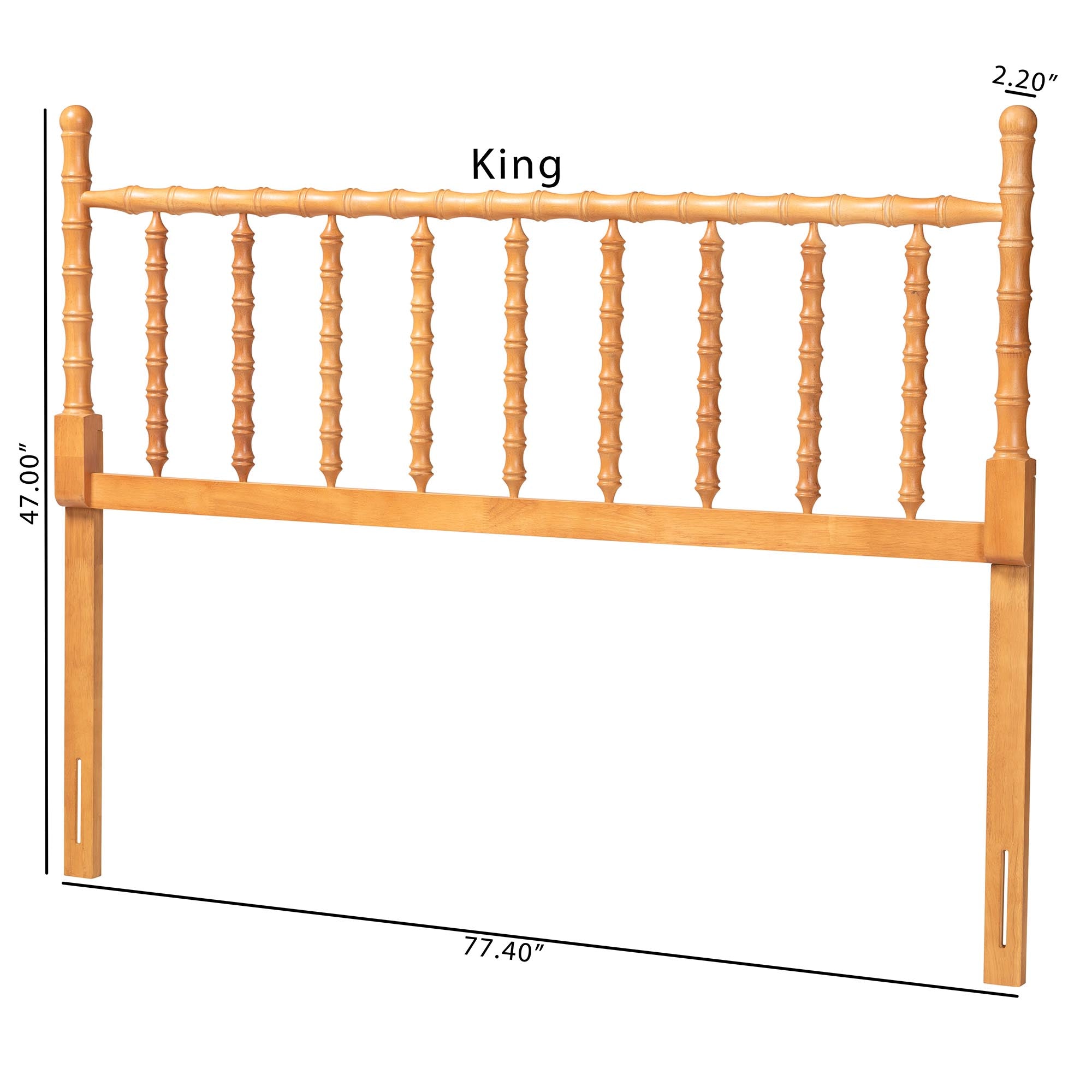 Edaline Bamboo Motif Headboard