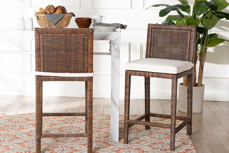 Bali & Pari Sofia Rattan Counter Stool