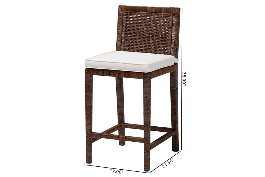 Bali & Pari Sofia Rattan Counter Stool
