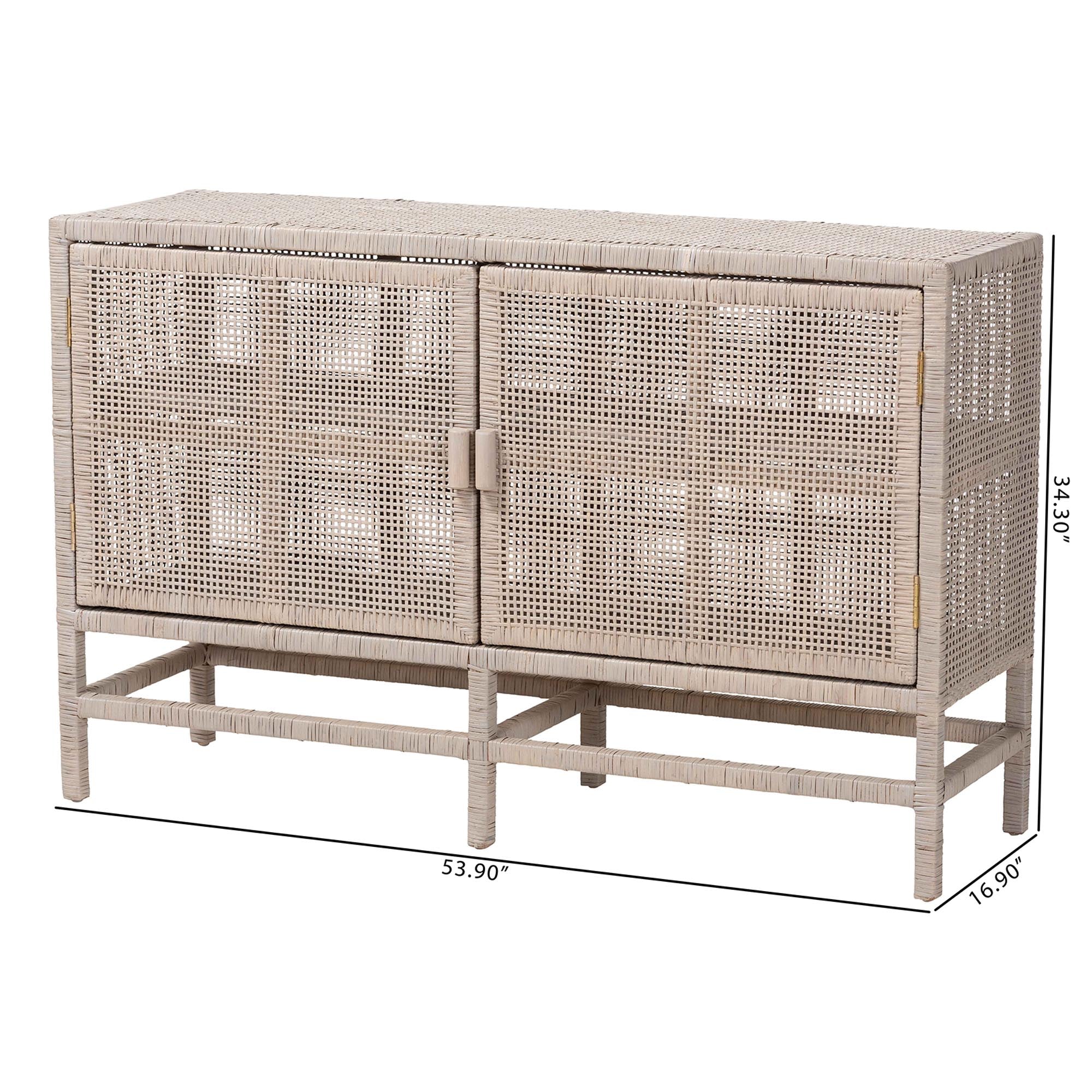 Bali & Pari Vivan Rattan Storage Cabinet