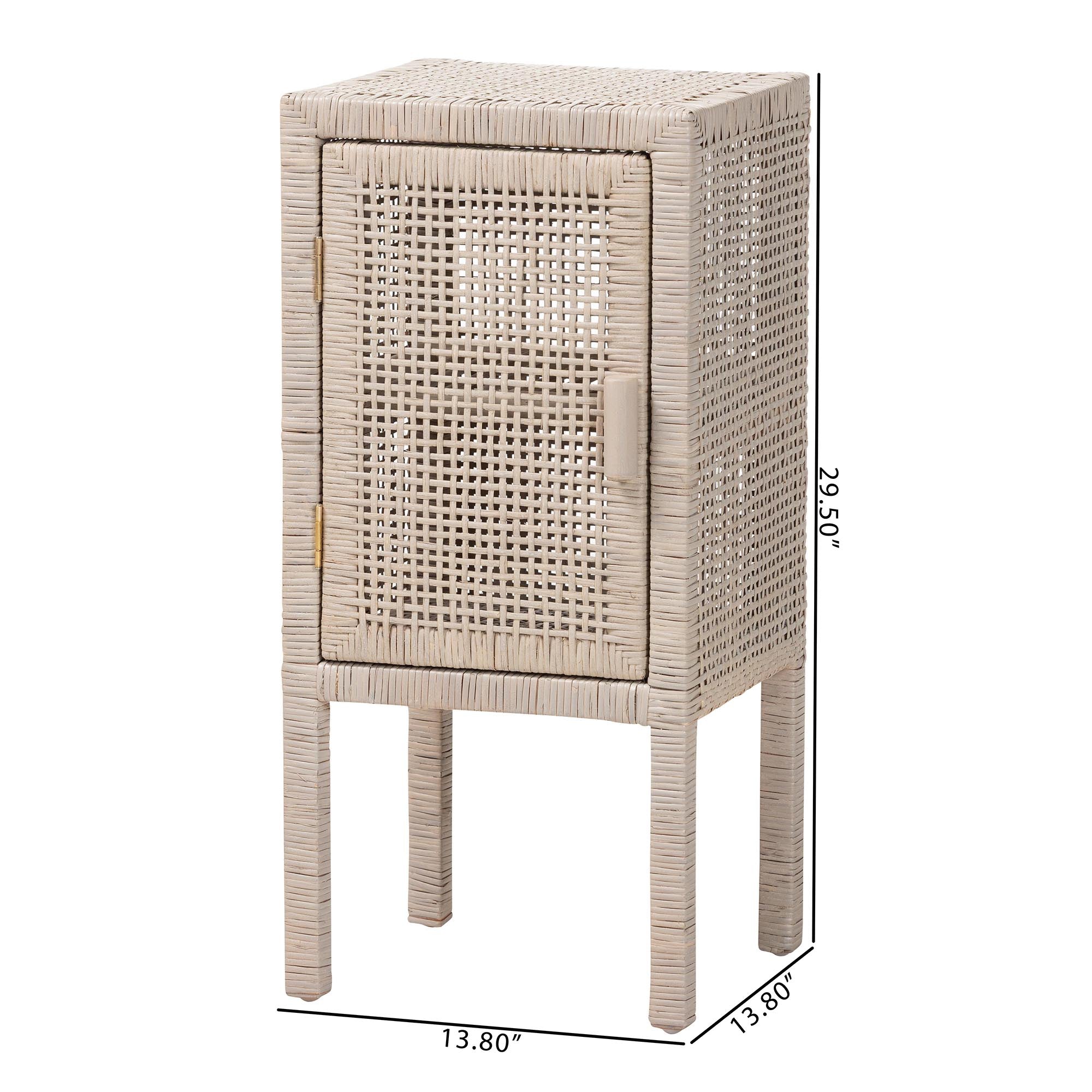 Bali & Pari Vivan Rattan Nightstand