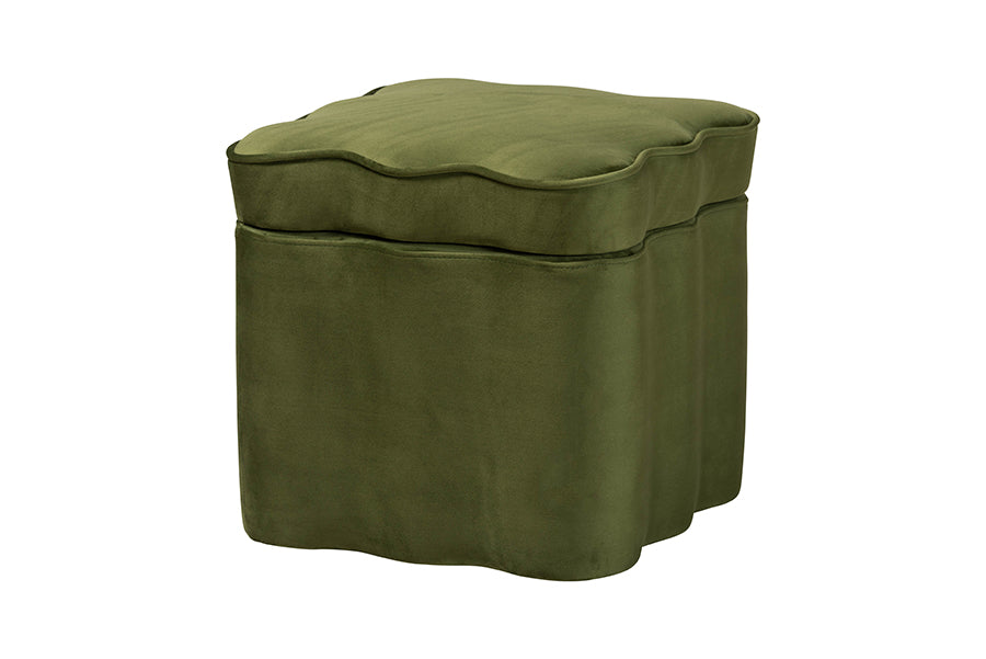 Paulina Velvet Storage Ottoman