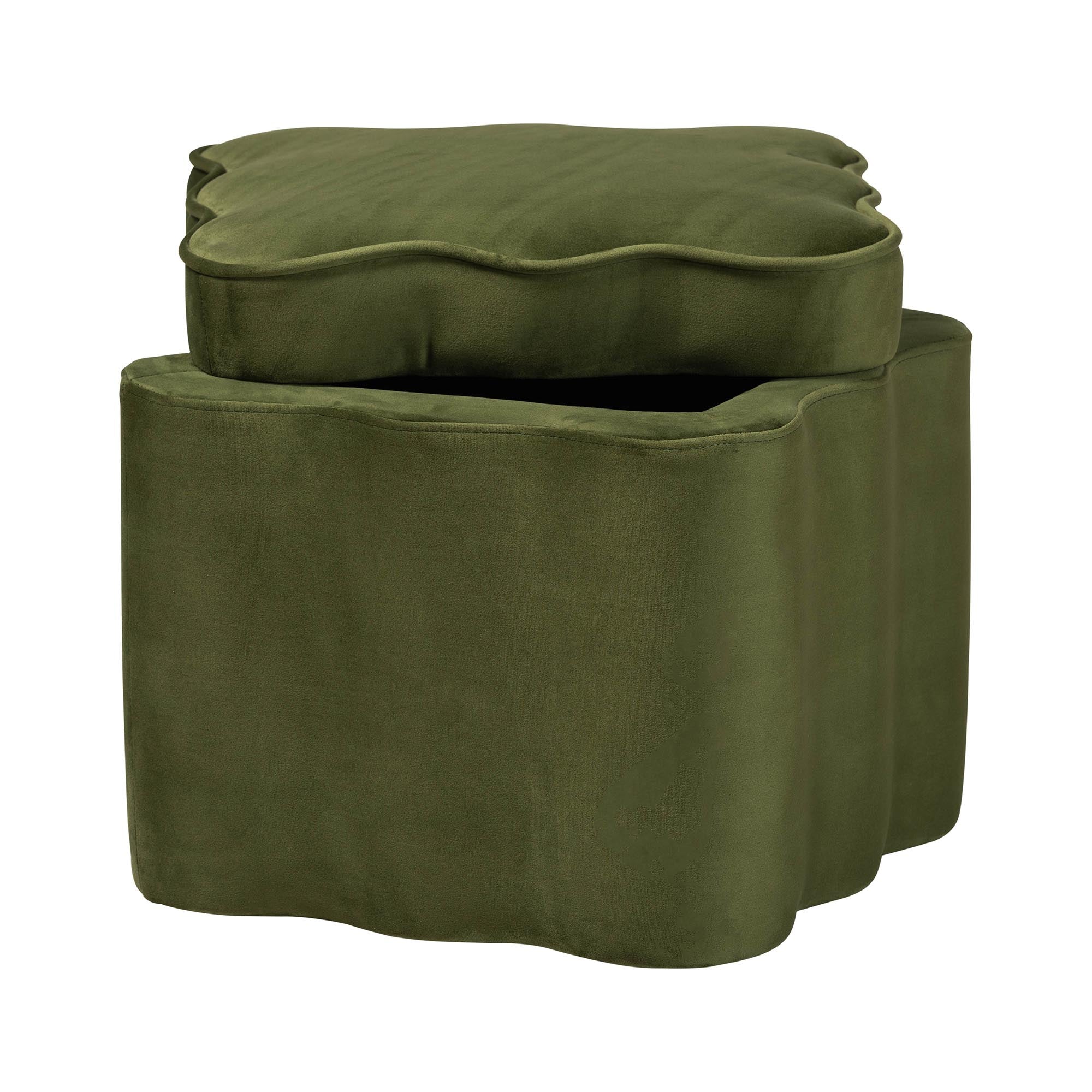 Paulina Velvet Storage Ottoman