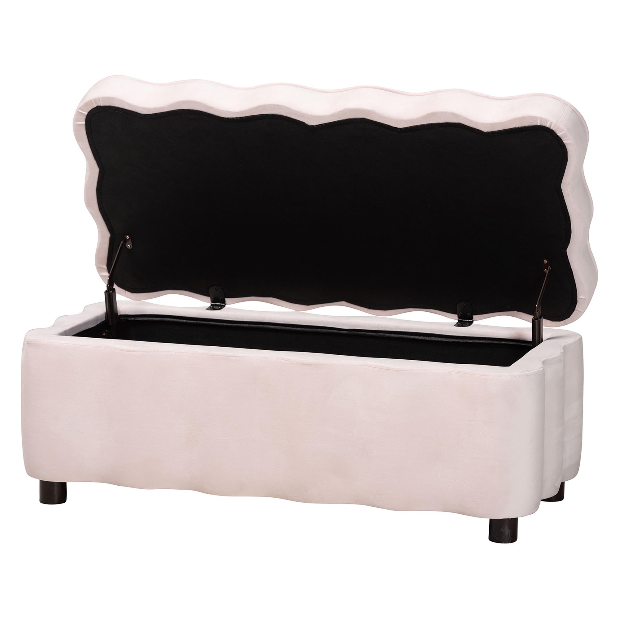 Paulina Velvet Storage Bench