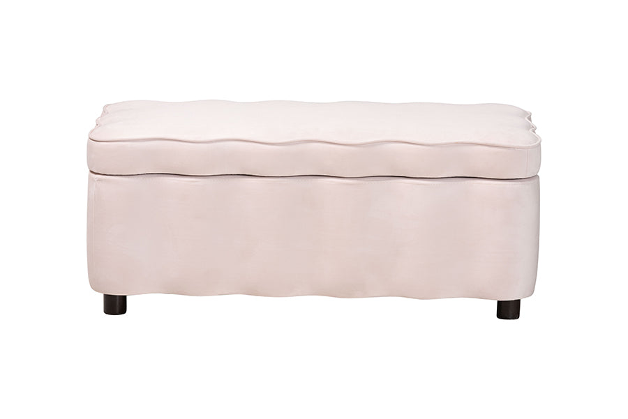 Paulina Velvet Storage Bench