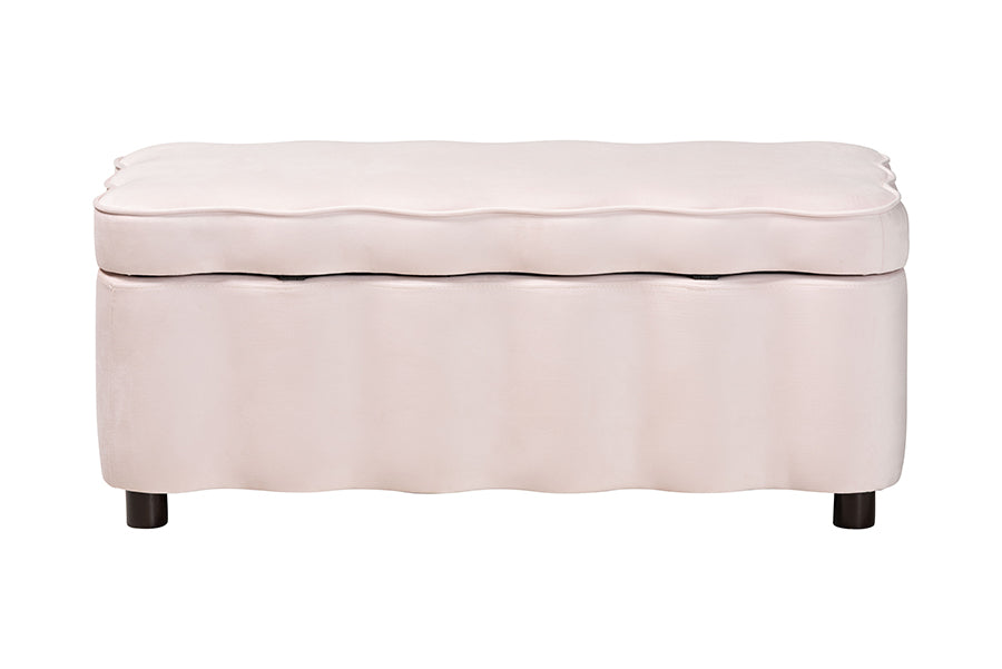 Paulina Velvet Storage Bench