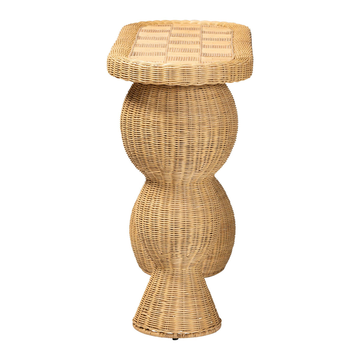 Bali & Pari Hisao Rattan Checkered Console Table
