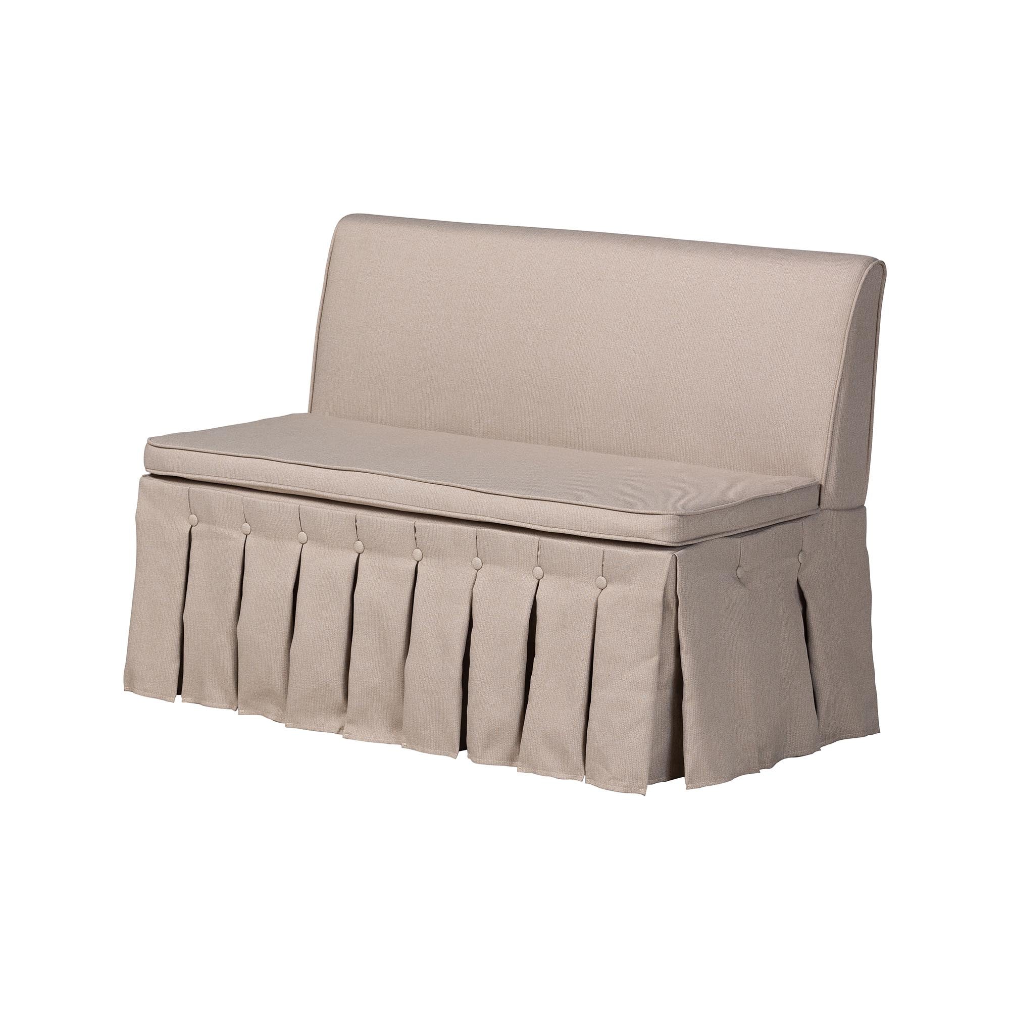 Meyer 2-Piece Fabric Upholstered Dining Nook Bench Set