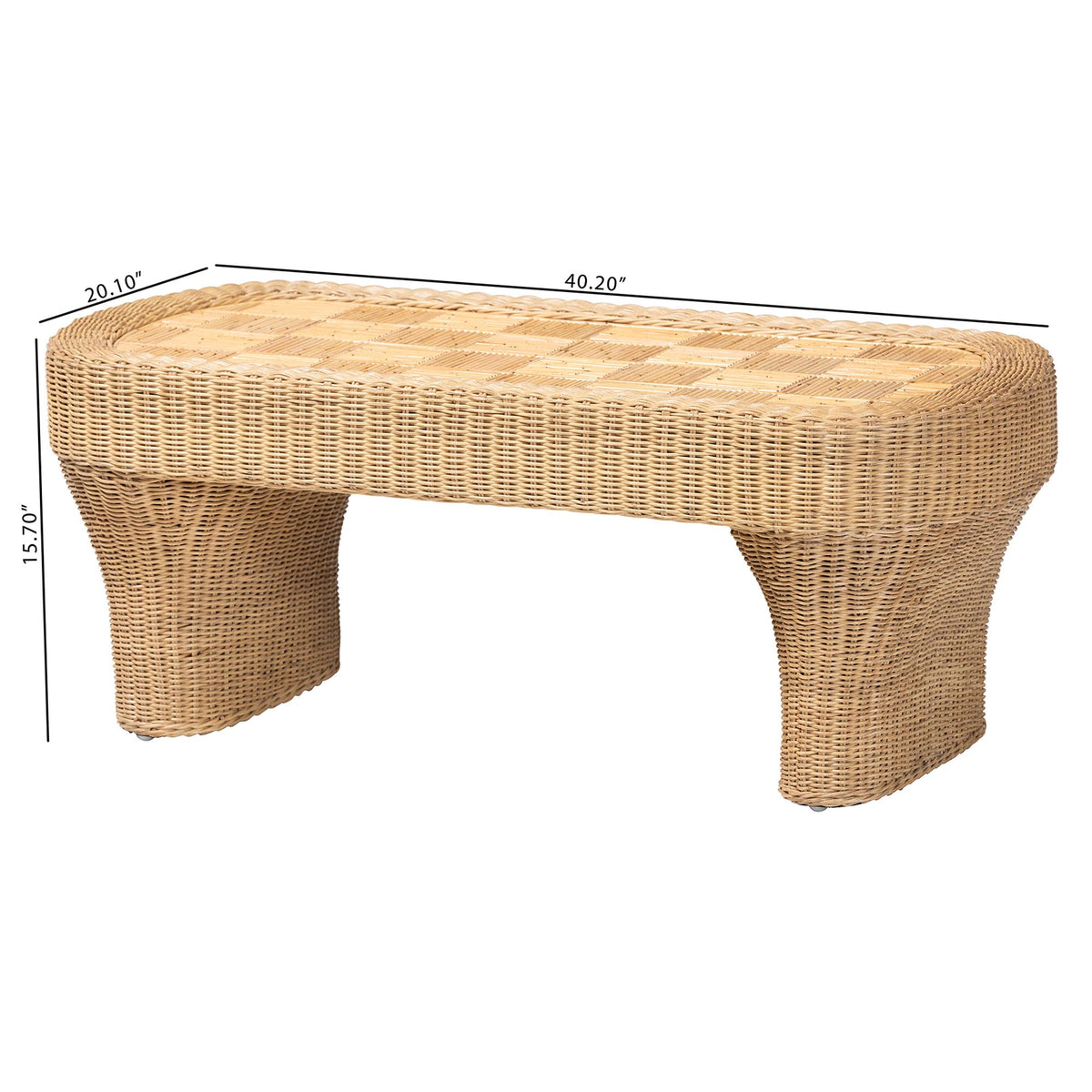 Bali & Pari Canika Rattan Coffee Table