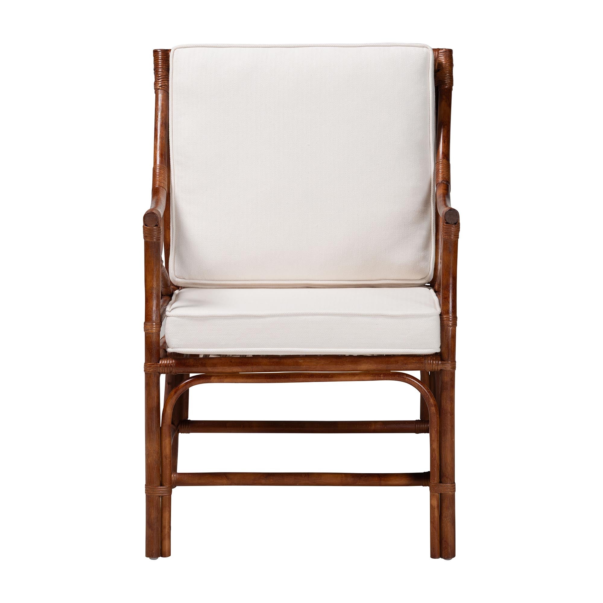 Bali & Pari Cleantha Marbled Tortoise Rattan Armchair