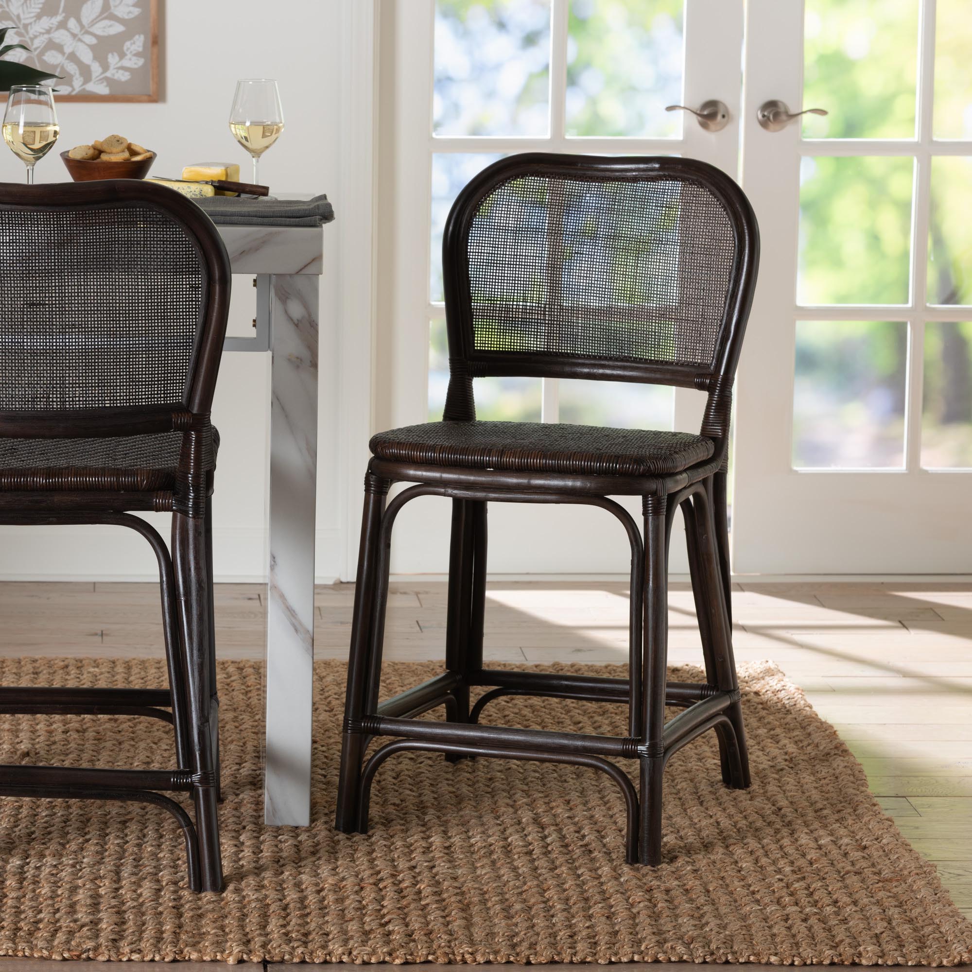 Bali & Pari Irene Rattan Counter Stool