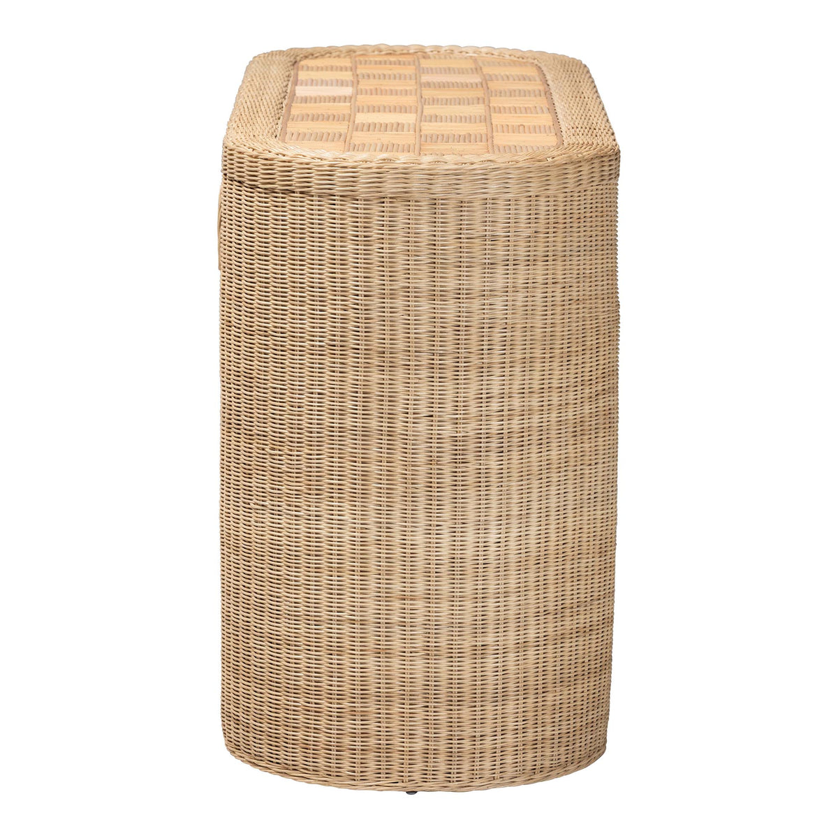 Bali & Pari Mimi Rattan Checkered Console Table